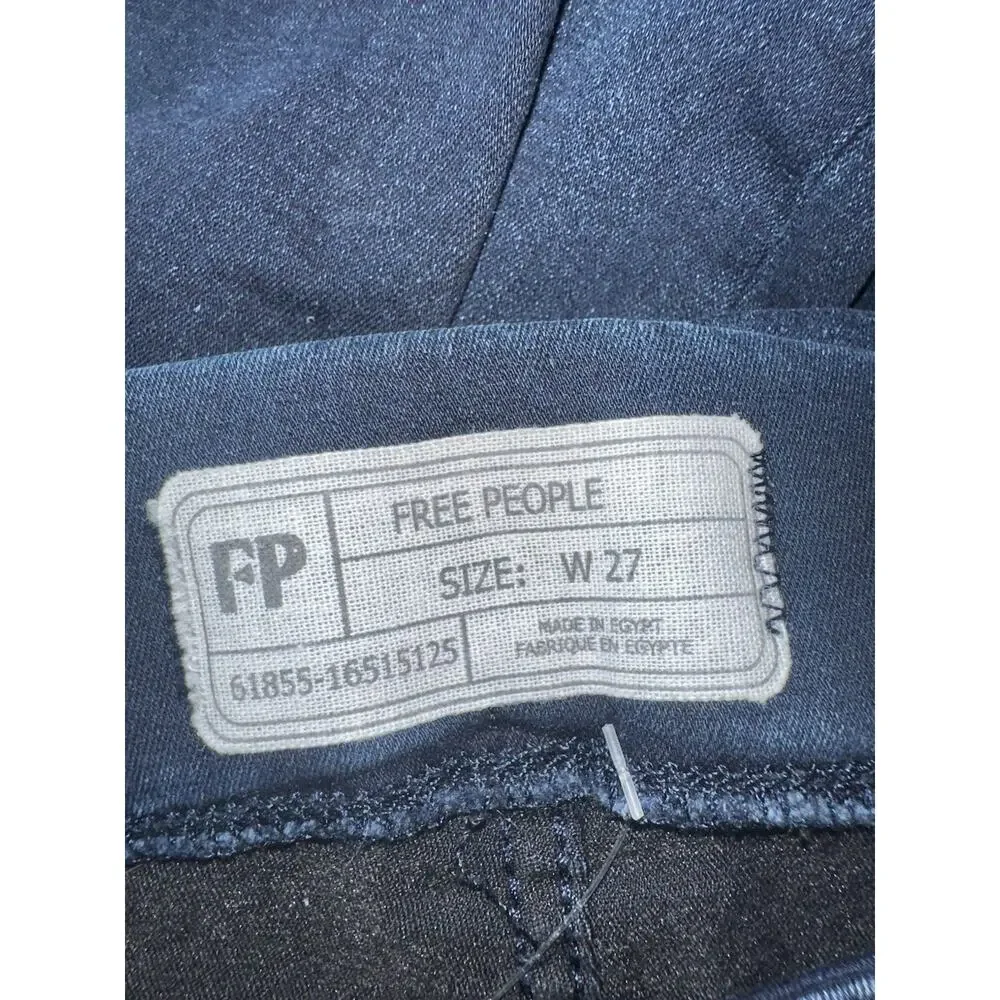 Free People Ultra-Skinny Jeggings Dark Wash Size 27 - Picture 5 of 6